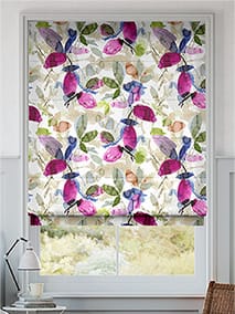 Hadley Linen Blooming Violet Roman Blind thumbnail image