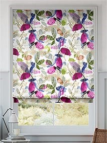 Hadley Linen Blooming Violet Roman Blind thumbnail image