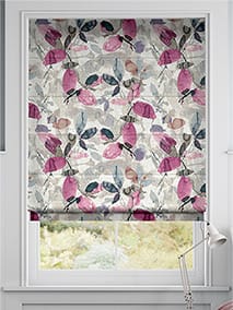 Hadley Linen Vintage Plum Roman Blind thumbnail image