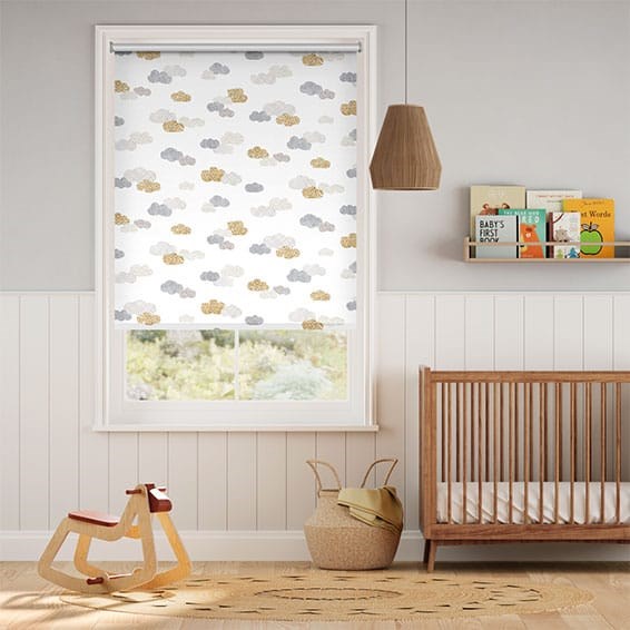 Happy Clouds Blackout Dawn Roller Blind