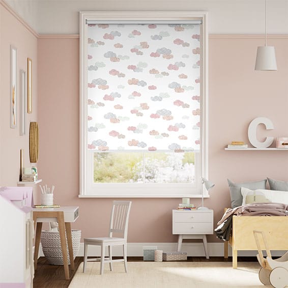 Happy Clouds Blackout Dusk Roller Blind