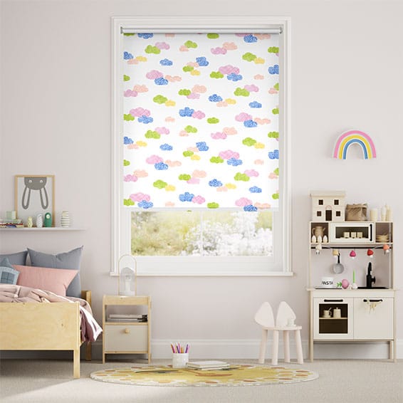 Happy Clouds Blackout Summer Brights Roller Blind