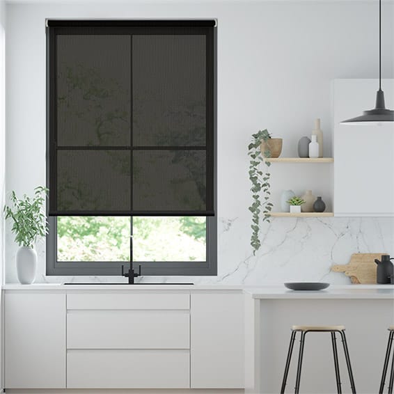 Harmony Black Sunscreen Roller Blind