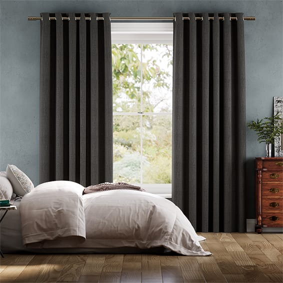 Harrow Charcoal Curtains