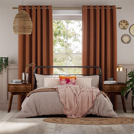 Harrow Cinnamon  Curtains