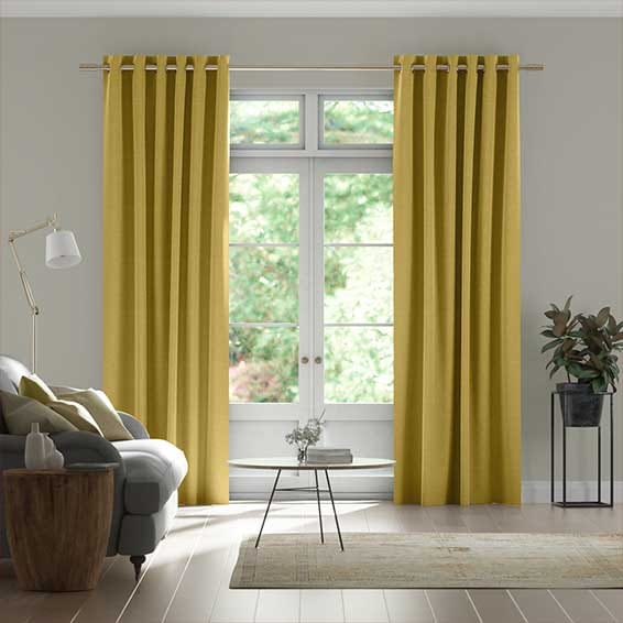 Harrow Mimosa Gold Curtains