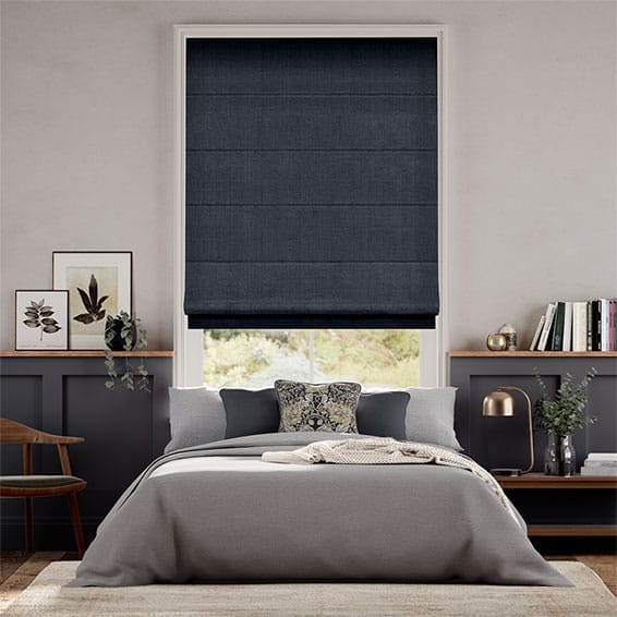 Harrow Navy Roman Blind