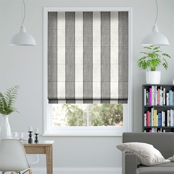 Hathaway Rustic Grey Roman Blind