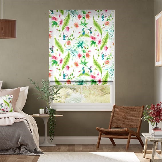 Hummingbird Tropical Roman Blind