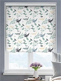 Hygge Birds Pastoral Blue Roller Blind thumbnail image