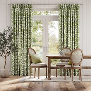 Ikat Damask Cactus Curtains thumbnail image