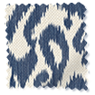 Ikat Damask Ink Blue Curtains swatch image