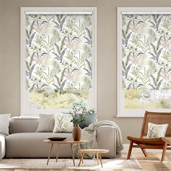 Inky Botanical Naturals Roller Blind