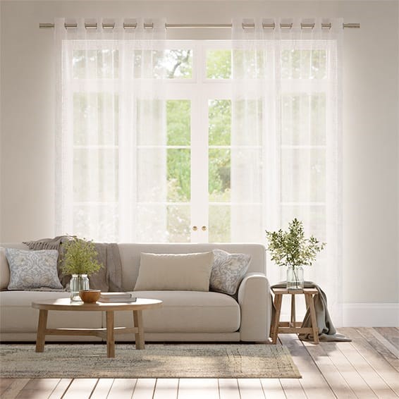 Ionian Sheer Cloud White Curtains