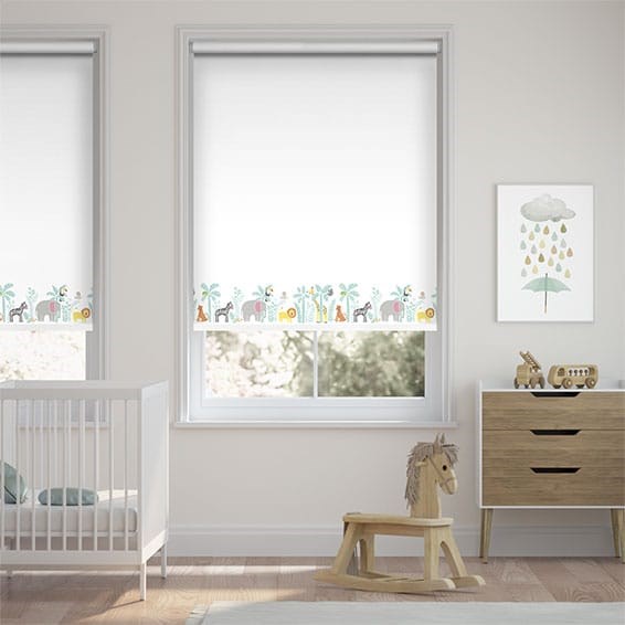 Jolly Jungle Blackout Chalk Roller Blind