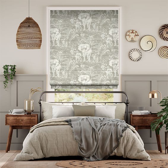 Kinabalu Silver Roman Blind