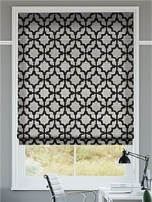 Lattice Black Roman Blind thumbnail image