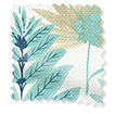 Layered Leaves Lagoon Roller Blind swatch image