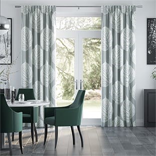 Leaf Pewter Curtains thumbnail image