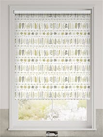 Leaf Stripe Natural And Grey Roller Blind thumbnail image