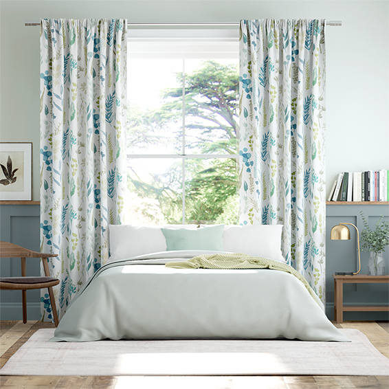 Leilani Powder Blue Curtains