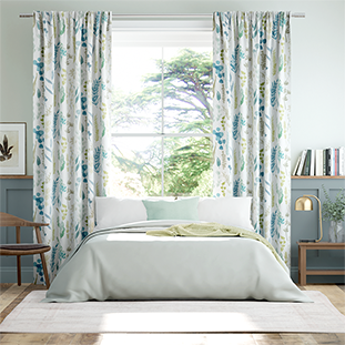 Leilani Powder Blue Curtains thumbnail image