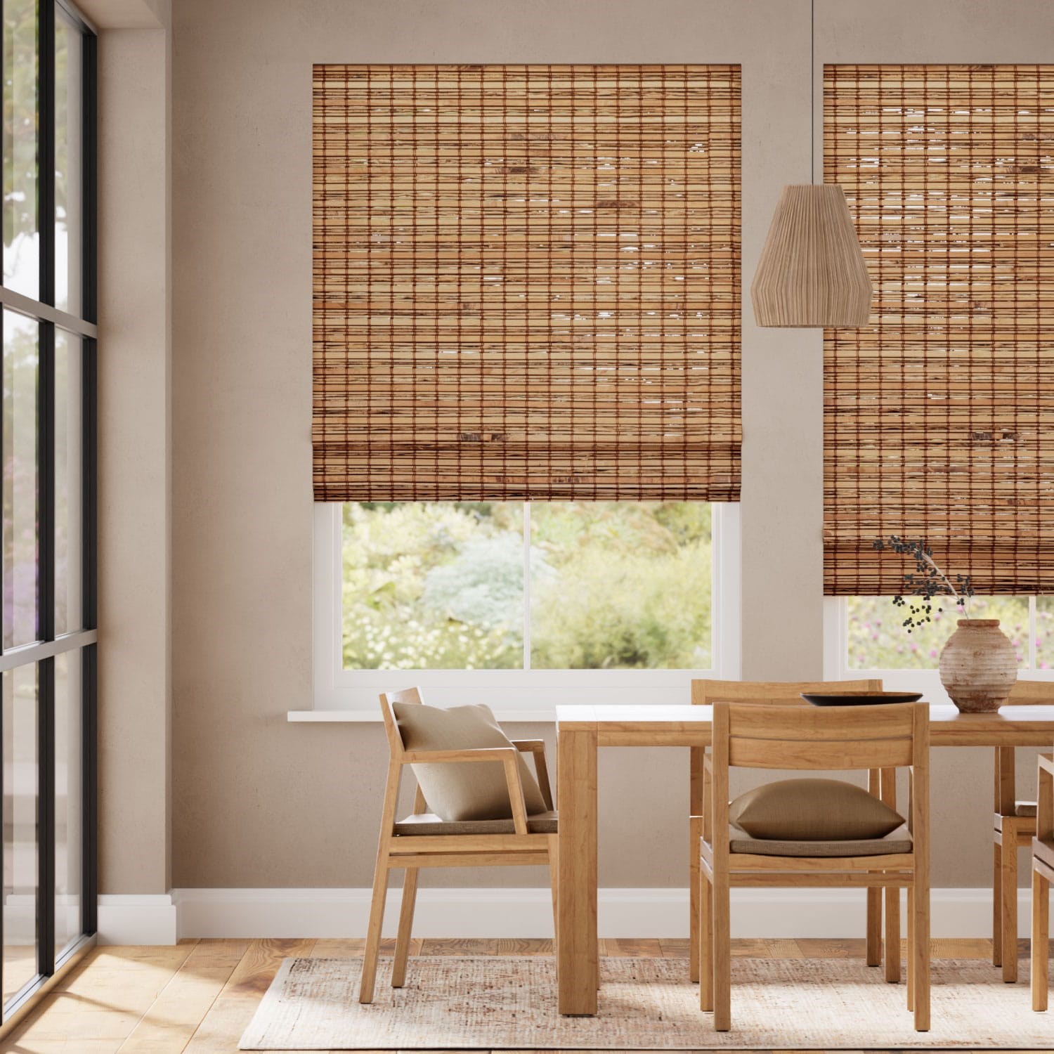 Loreto Walnut Roman Blind