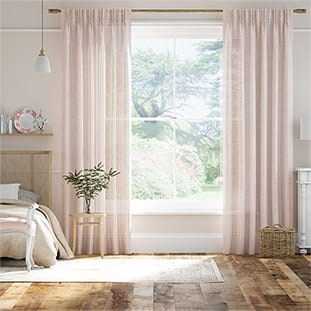 Thea Linen Sheer Rose Quartz Curtains thumbnail image