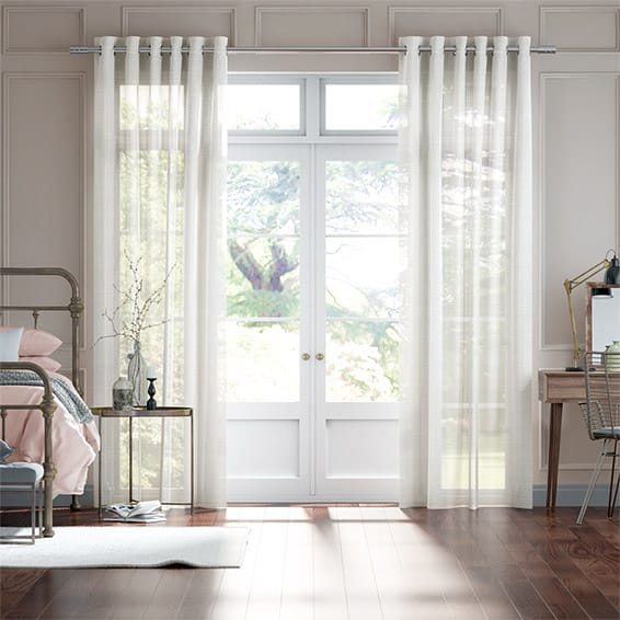 Lucid Sheer White Curtains