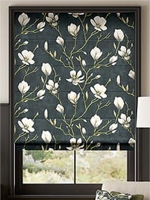 Magnolia Trail Charcoal & Natural Roman Blind thumbnail image