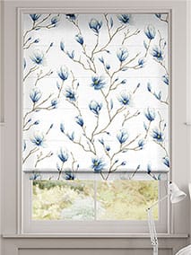 Magnolia Trail China Blue Roman Blind thumbnail image