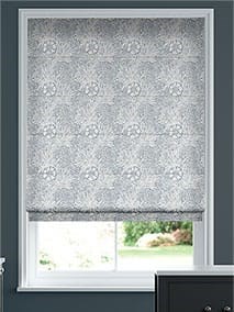 William Morris Marigold Steel Blue Roman Blind thumbnail image