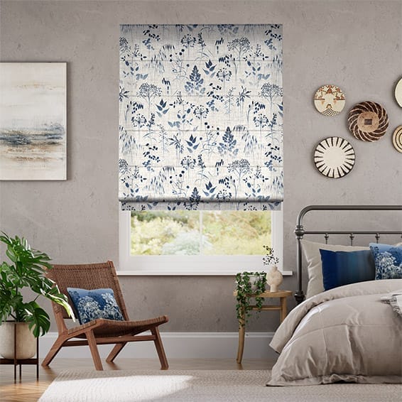 Meadow Midnight Roman Blind