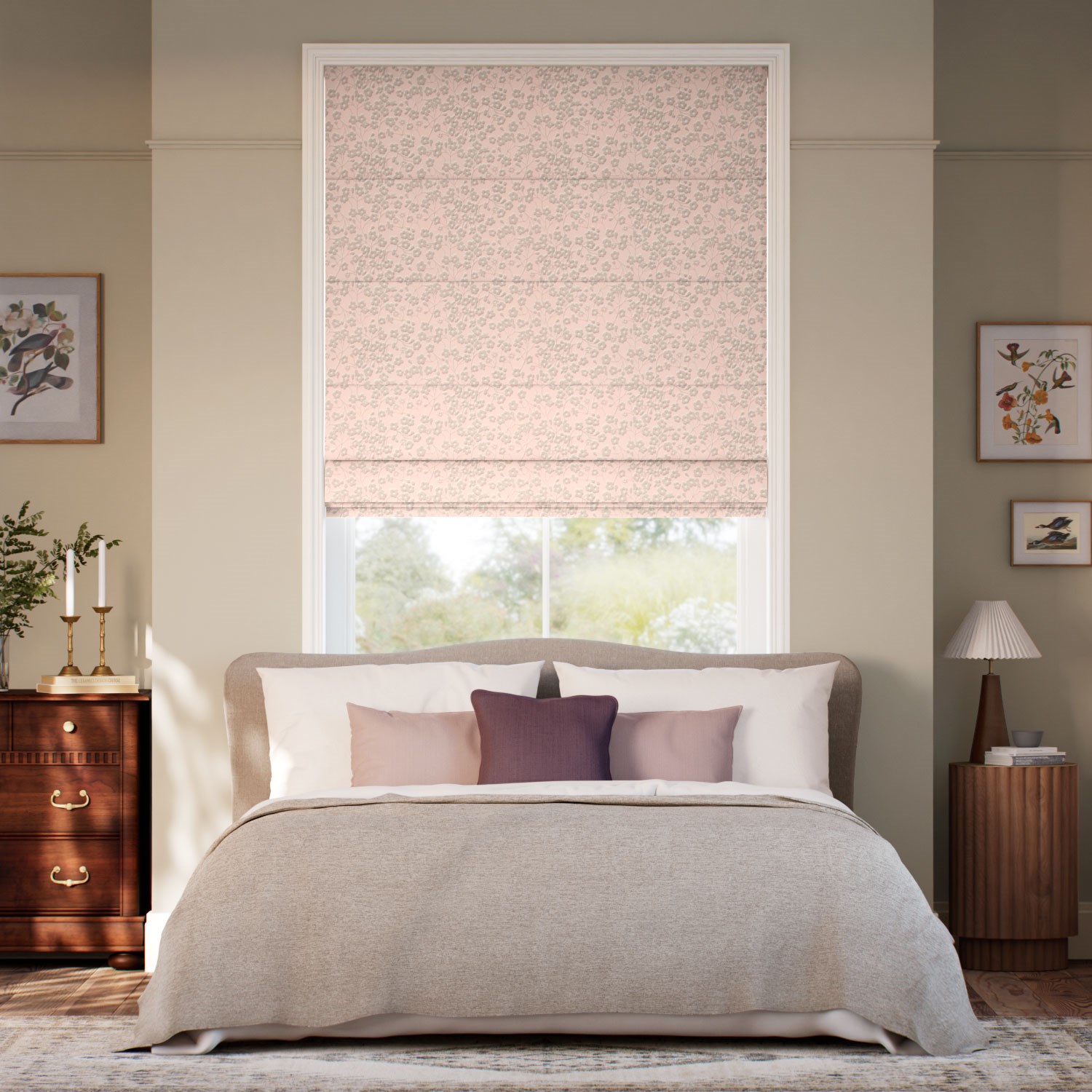 Mitsi Shadow Blush Roman Blind