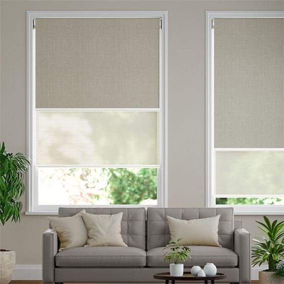 Double Roller Moda Stone Grey Blind