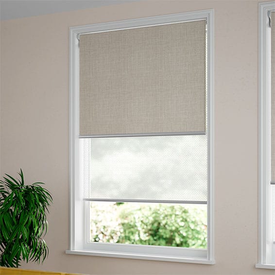 Twist2Fit Double Roller Moda Warm Grey Blind