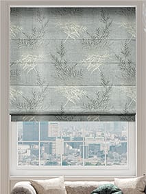 Moonlit Fern Faux Silk Platinum Roman Blind thumbnail image