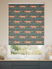 Mr Fox Charcoal Roller Blind thumbnail image