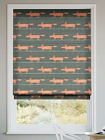 Mr Fox Charcoal Roman Blind thumbnail image