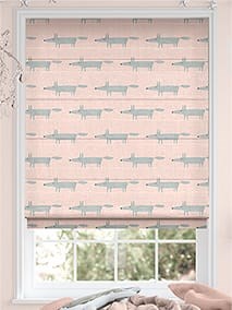 Mr Fox Rose Roman Blind thumbnail image