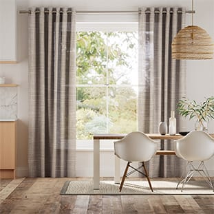 Nova Sheer Warm Grey Curtains thumbnail image