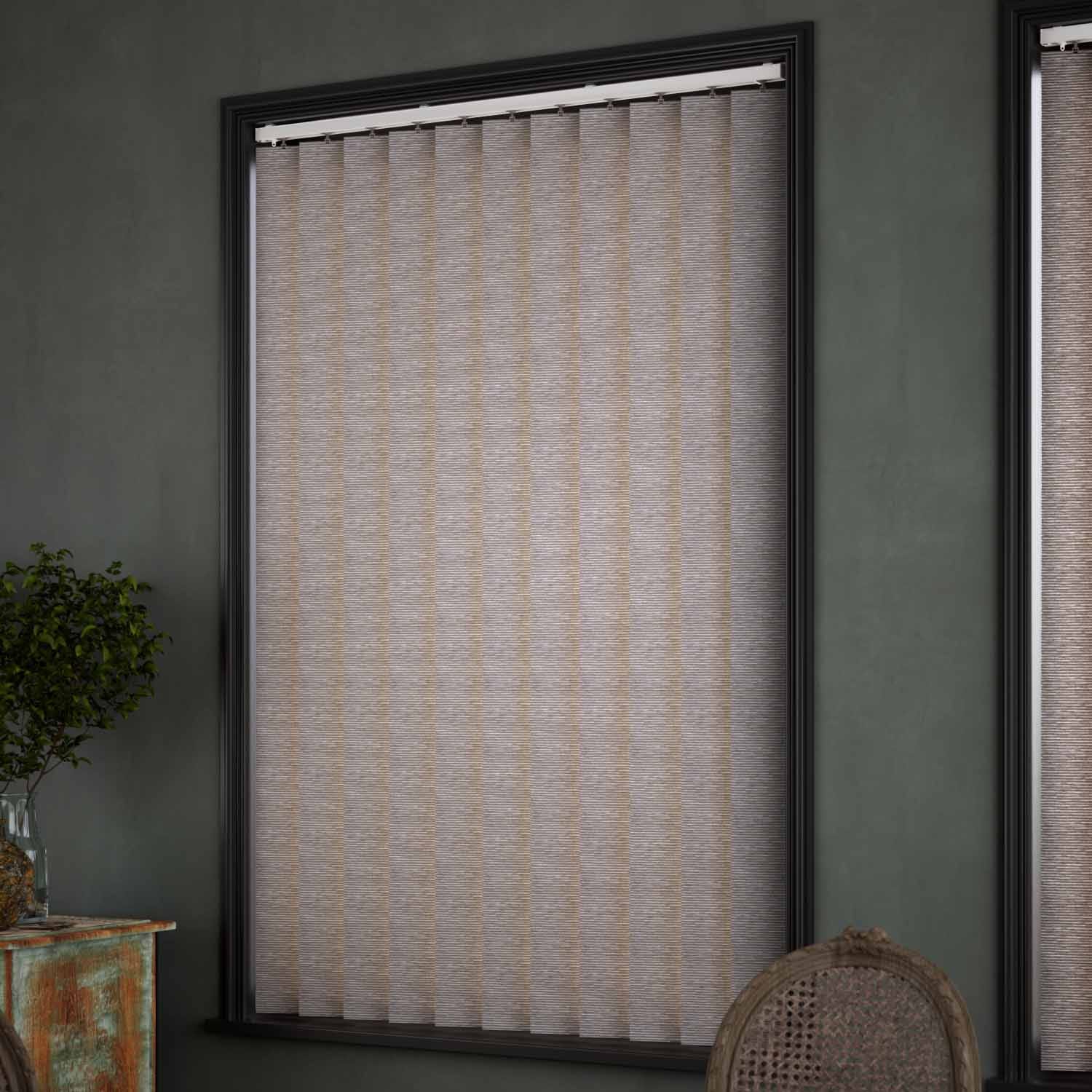 Oasis Blackout Armour Vertical Blind - 127mm Slat