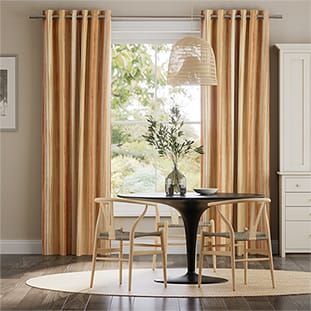 Oasis Stripe Terracotta Curtains thumbnail image