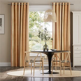 Oasis Stripe Terracotta Curtains thumbnail image