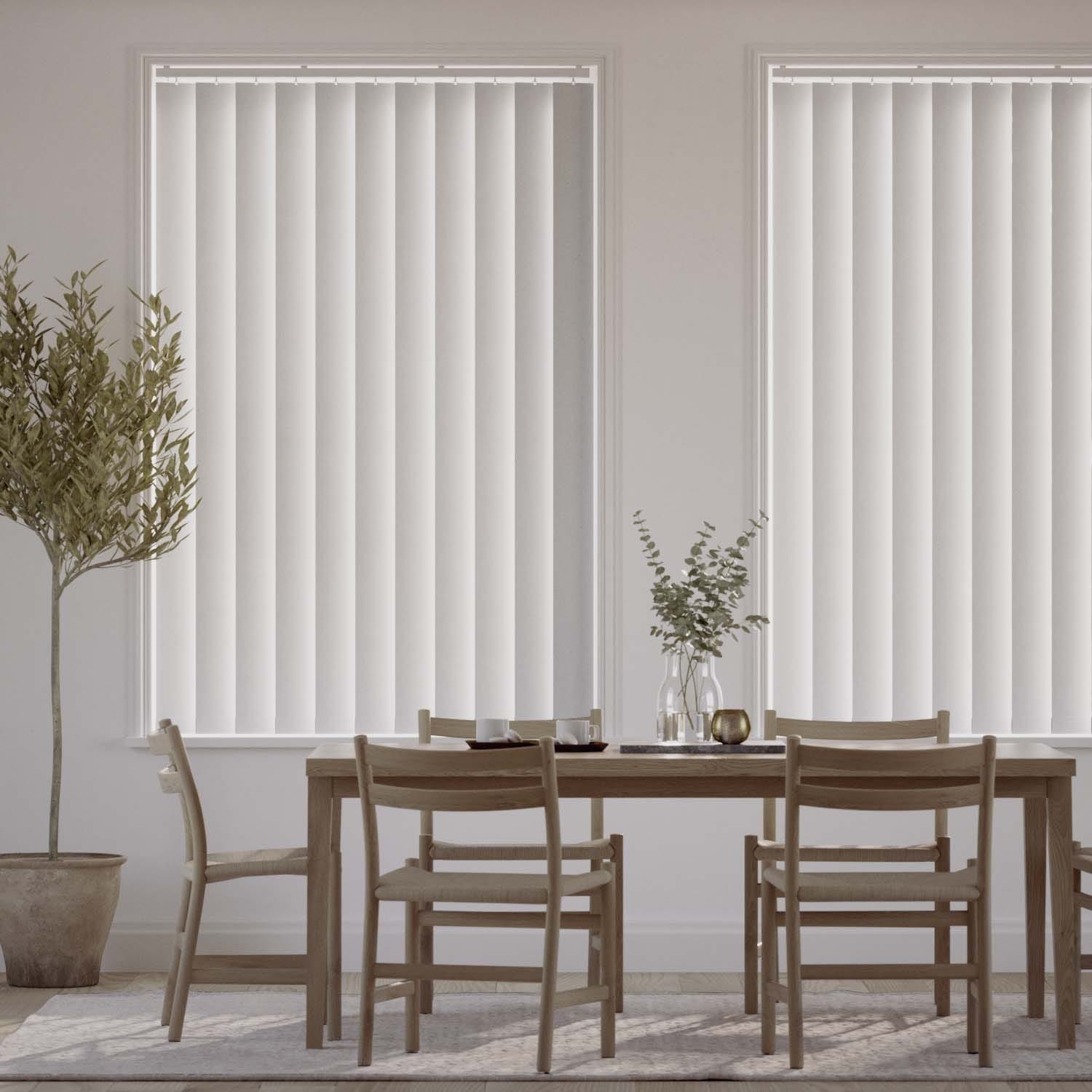 Obscura Blackout Cement Grey Vertical Blind - 127mm Slat