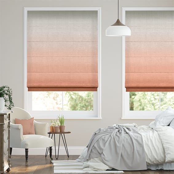 Ombre Blush Roman Blind