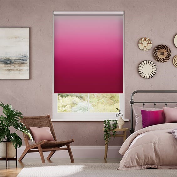 Ombre Fuchsia Roller Blind