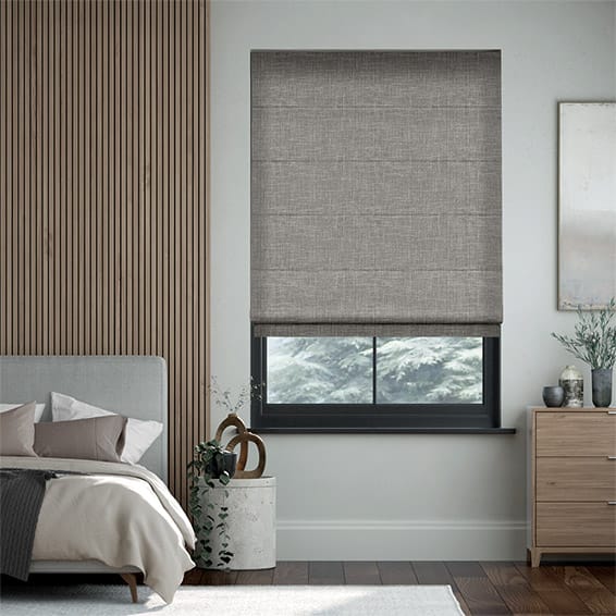 Palazzo Chenille Grey Roman Blind