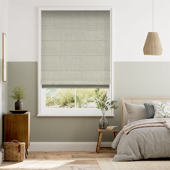 Paleo Linen Biscotti Roman Blind