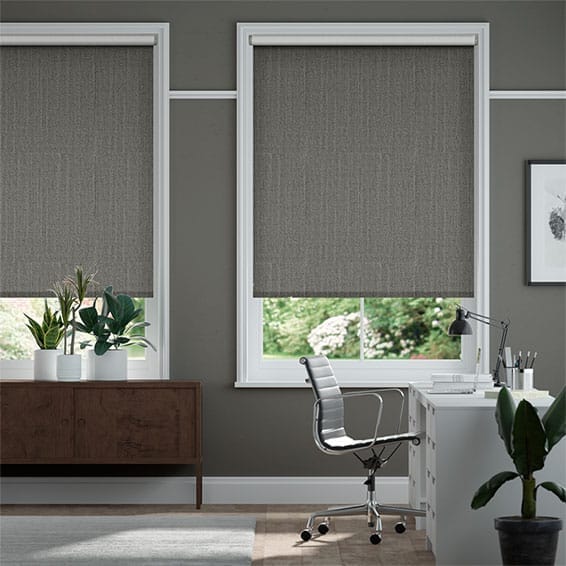 Choices Paleo Linen Charcoal Roller Blind